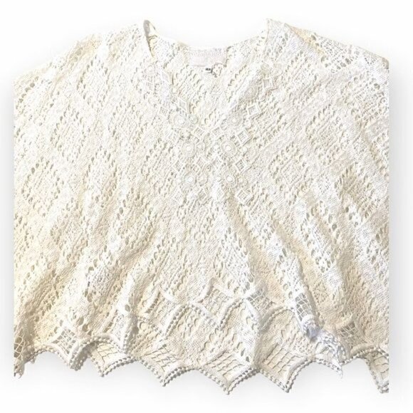 Temptation Positano White Crochet Corona Kaftan top, New without tag, Size xS - Picture 4 of 12